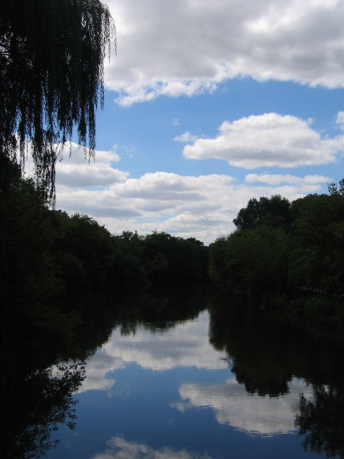 Clouds over a lake near Chicago